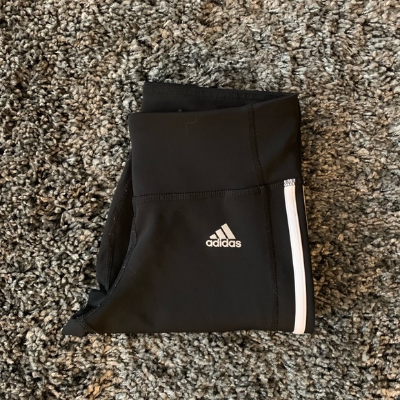 SOLD! Adidas Climalite 3 Stripe Leggings - Picture 7 of 8